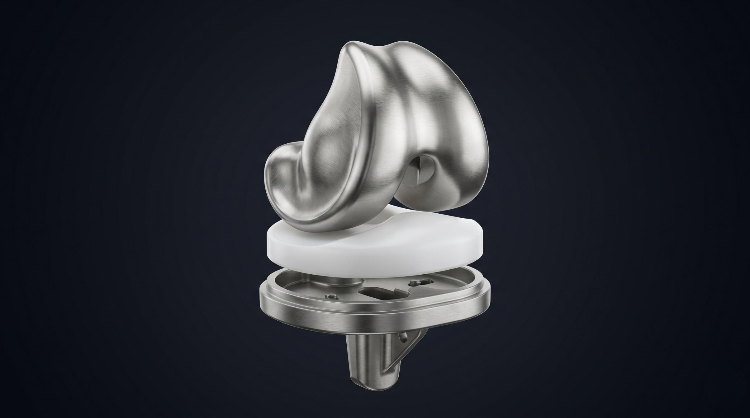 Partial knee replacement implant
